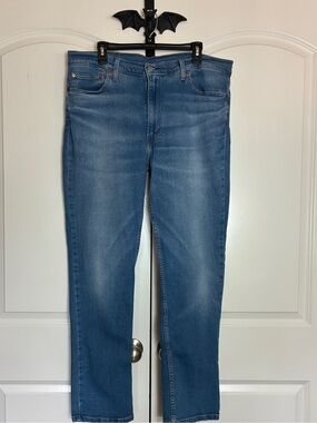 Classic Levi Straight Fit Men's Jeans - Blue Size W40 L32